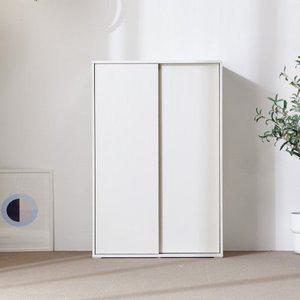 [데코라인][수도권 무료배송] 슬라이딩도어 1200 선반수납장