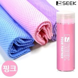 SEEK 스포츠타올 프리미엄 엠보싱 습식 대형 PVC 핑크 (WD72D57)