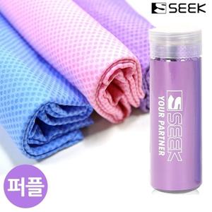 SEEK 스포츠타올 프리미엄 엠보싱 습식 대형 PVC 퍼플 (WD6231A)