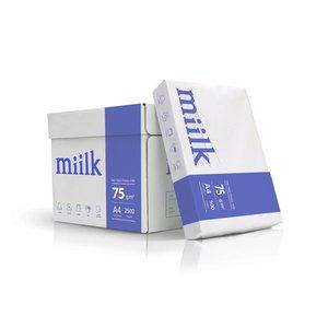[miilk]밀크 A4 75g 복사용지 1BOX 2500매 A4용지 복사지