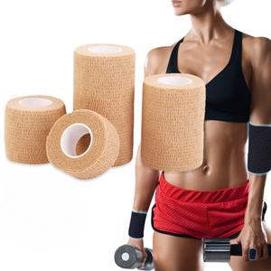 압박테이프 (2.5cmX4.5M 10개) 손가락 탄력 접착 밴드 자가점착 방수 접착밴드