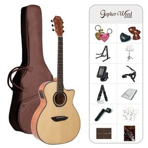 G130CE 입문용 통기타 픽업장착 풀패키지 G-130CE