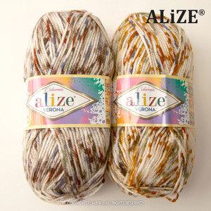 앨리제 베로나 컬러믹스 10+1/겨울 니트 모자 목도리 가방 나염 털실