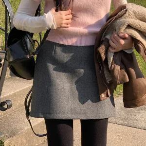 [코코블랑] 로리 모직 치마바지(밴딩)