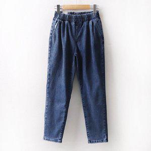 [아이우먼] 밴딩기모배기핏진 LO7755M411 빅사이즈