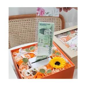 용돈 박스 상자 돈 꽃다발 선물 돈나오는 플라워 카네이션 이벤트 생일 어버이날 쇼핑백증정