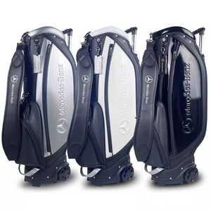 벤츠 골프백 바퀴 달린 트롤리 삼각대 방수 클럽 가방