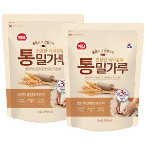 사조 해표 통밀가루 1kg x 2개