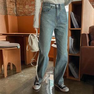 [시크릿라벨] 레터링패치와이드데님팬츠