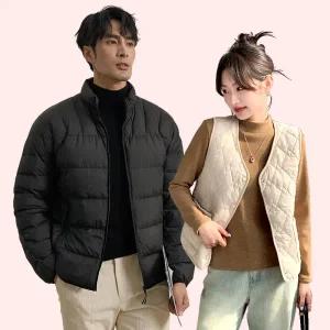 [이삐다]추위제로 남녀 겨울 두툼한 패딩자켓융털조끼 균일가