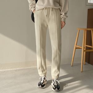 [시크릿라벨] 밴딩 코듀로이 기모조거팬츠