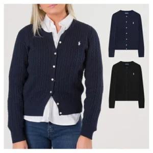 폴로 랄프로렌 꽈배기 케이블 니트 걸즈 가디건