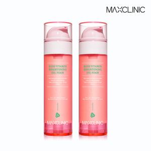[맥스클리닉] (2개) 로즈 브라이트닝 오일폼 110g