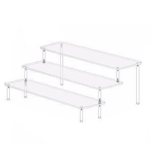 아크릴 진열장 피규어 보관함 3단 30cm / 40cm 계단식진열대