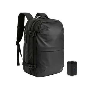 진공백팩 CANZ 다용도 에어펌프 포함 RFID차단 도난방지가방 방수 메쉬소재 기내용 수화물 캔즈 해외 여행용 압축백팩 캐리어 만큼 수납되는 진공 가방 대용량 캠핑 배낭 확장형 