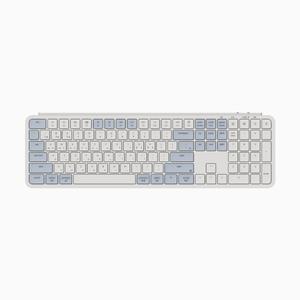 키크론 B6 PRO 레트로 블루 4in1 블루투스 유무선 슬림 키보드 풀배열 펜타그래프