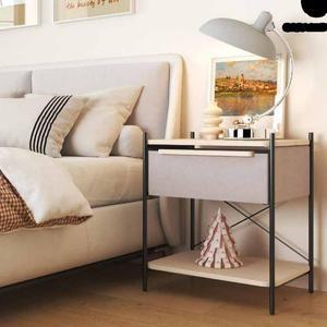 인테리어 원목 패브릭수납장 거실장 수납협탁 와이드 드레스룸 엘리나 원룸 모던2단