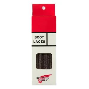 [레드윙] 플랫 왁스 신발끈 - 브라운