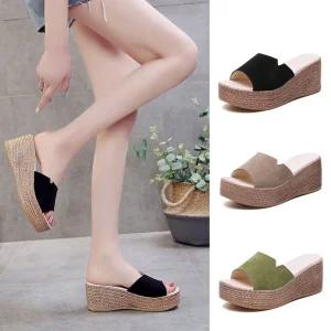 여름 통굽슬리퍼 사무실 여성 /여성용실내화/통굽/발편한/쿠션/심플/디자인/오피스/회사/업소/매장