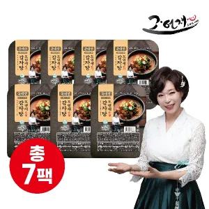 [7팩] [25년 명인의 진짜 감자탕] 조연재 뼈없는 감자탕 600g x 7팩