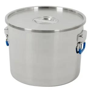 킹센스 스텐 304 인덕션 통판 소도와 15호 33.6L GI 업소용 대용량 식깡 곰솥 들통 육수통 국통 소도아