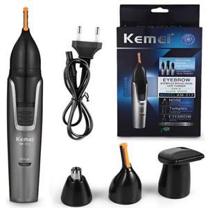 남성용 충전식 코 트리머, 마이크로 면도기, 눈썹 코 헤어 트리머, 코 및 귀 클리너 KM-312, 3in 1