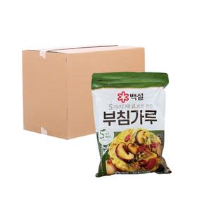 (박스) CJ 백설 자연재료 부침가루 1kg 10입