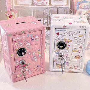 미니금고 쿠로미 시나모롤 포차코 마이멜로디 한교동 철제저금통 열쇠금고 열쇠저금통