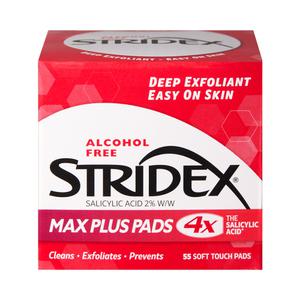 스트라이덱스 맥스플러스 패드 55매 핌플 모공 각질 블랙헤드 피지제거 클렌징티슈