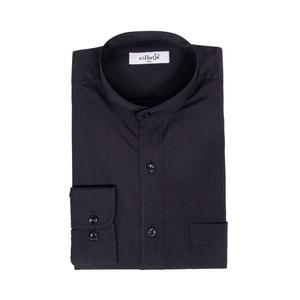 검정색 남자 차이나 카라 셔츠 검정 남방 남성 캐주얼 블랙 헨리넥 긴팔