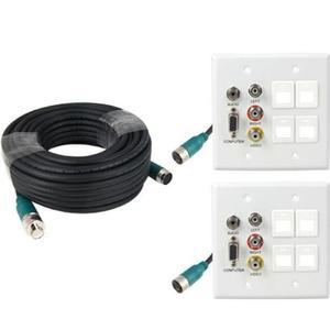 [BZHK3MK8_51]RGB or 3RCA 케이블 월 플레이트 배관용 30m