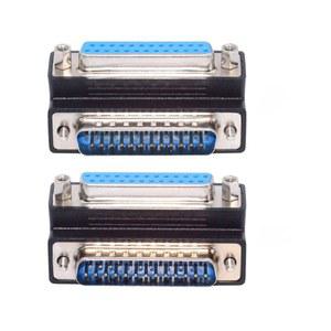 체량 2팩 RS232 DB25핀 직렬 포트 90도 앵글 커넥터 병렬 LPT AES /EBU 어댑터