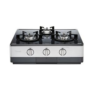 [롯데백화점]린나이 린나이 3구 자동점화 러스틱실버 가스레인지 RTR-Y3000