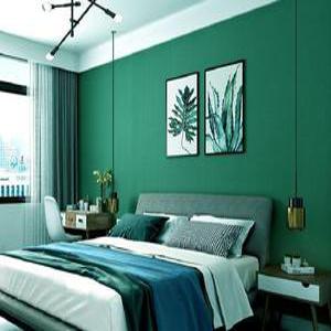 초록색벽지 녹색 스티커 방수 침실 벽지 배경 기숙사 벽 도배지 접착 인테리어