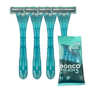 도루코 터치3 일회용 면도기 4입 폴리백포장 TP900-4P gil