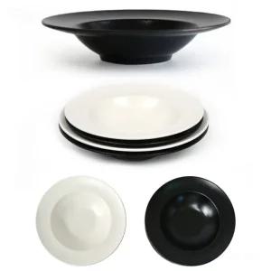 멜라민 파스타 스파게티 샐러드 접시 면접시 면그릇 볶음밥 덮밥 카레 그릇 지름 24.2cm 26.3cm