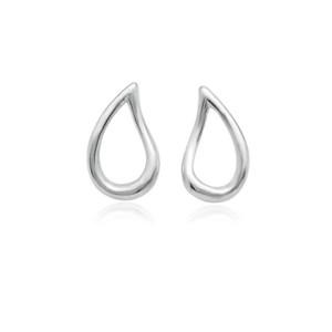 92.5 실버 물방울라인 순은 귀걸이-silver7126