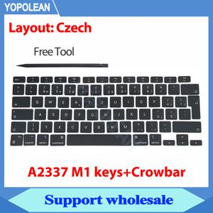 호환 맥북 에어 레티나 키보드 키 캡 13 인치 M1 A2337 CZ 체코 표준 EMC 3598