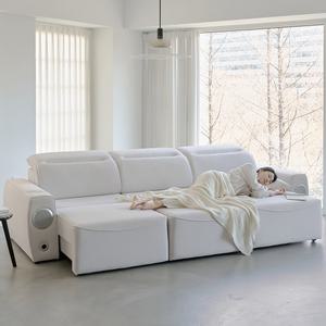 아로미가구 소노아 모션 전동 슬라이드 무빙 리클라이너 코모도 패브릭 스피커 3인/4인용소파