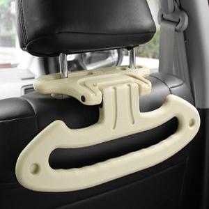 차량용 헤드레스트 행거 다용도 걸이 수건 옷걸이 베이지