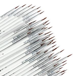 붓 핸드 페인팅 얇은 후크 라인 드로잉 디테일 페인트 브러시 나일론 아크릴 미술 문구 용품 10 PCs 세트