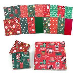 소모품 (재미스쿨) 양면 크리스마스 색종이 15cm X 대 부품