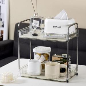 선반 탕비실 테이블 위 2단 정리대 사무실 철제 화장대 주방 진열대 식탁 수납대 미니