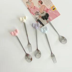 발레리본 티포크 티스푼 커트러리세트 신혼부부선물