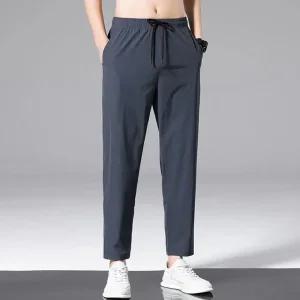 남자 링클프리 여름 냉장고바지 빅사이즈 고무줄 스판 냉감바지