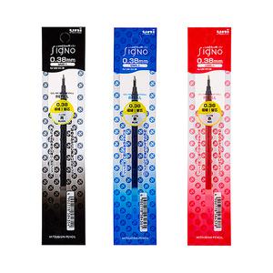 유니볼 시그노 0.38mm 리필-0.38mm (12개1세트)