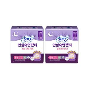 쏘피 안심숙면팬티, 중형, 5매, 2개