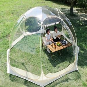 우레탄텐트 원터치투명텐트 방풍 비닐돔 휴대용 바람막이