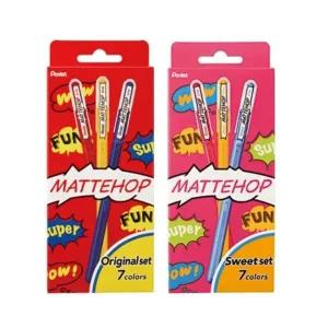 [하프클럽/알티피아]펜텔 매트홉 겔펜 7색 세트 다꾸 데코 스케치북