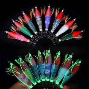 [레저킹]무겐 무한에기 고추장 에디션 55사이즈 야광 틴셀 쭈꾸미 갑오징어 두족류에기